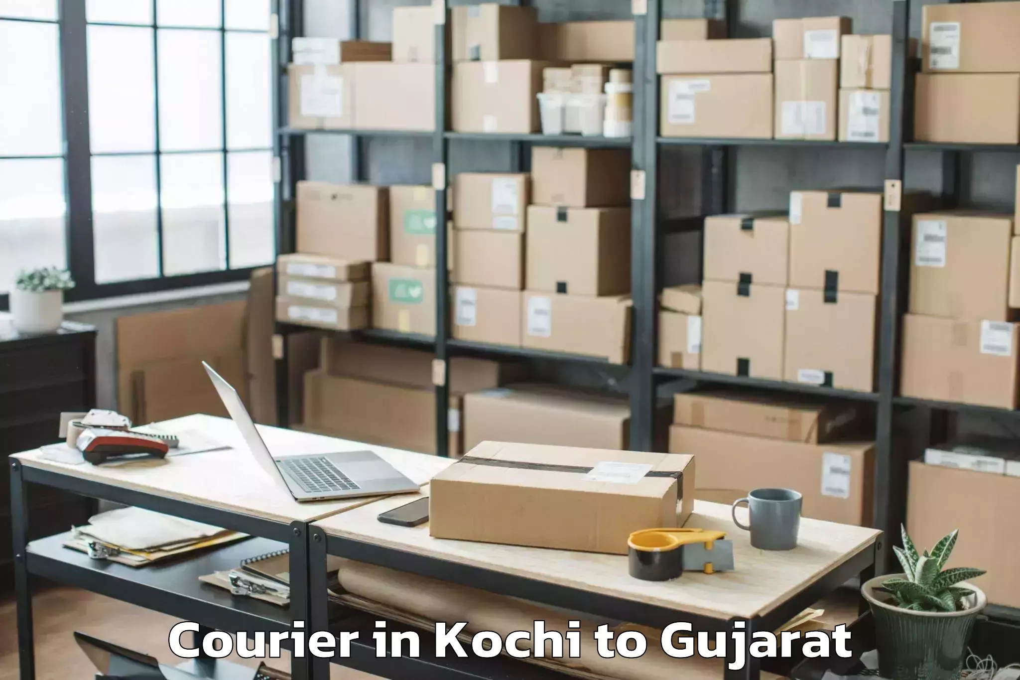 Reliable Kochi to Junagadh Courier